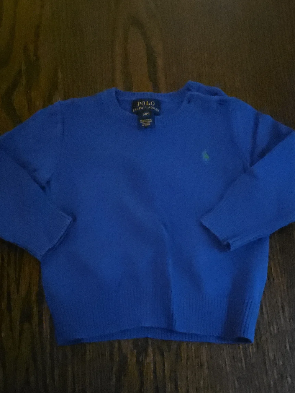 Polo by Ralph Lauren Men’s Cobalt Blue Crewneck Sweater